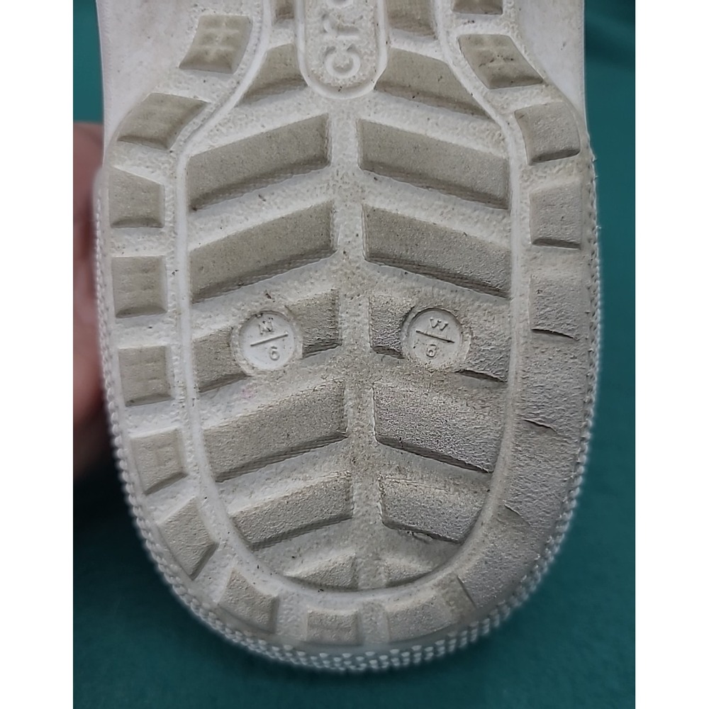 CROCS Unisex Classic Faux Fur Lined White Clogs -‎ Size Women 8 Men 6 - Picture 11 of 16